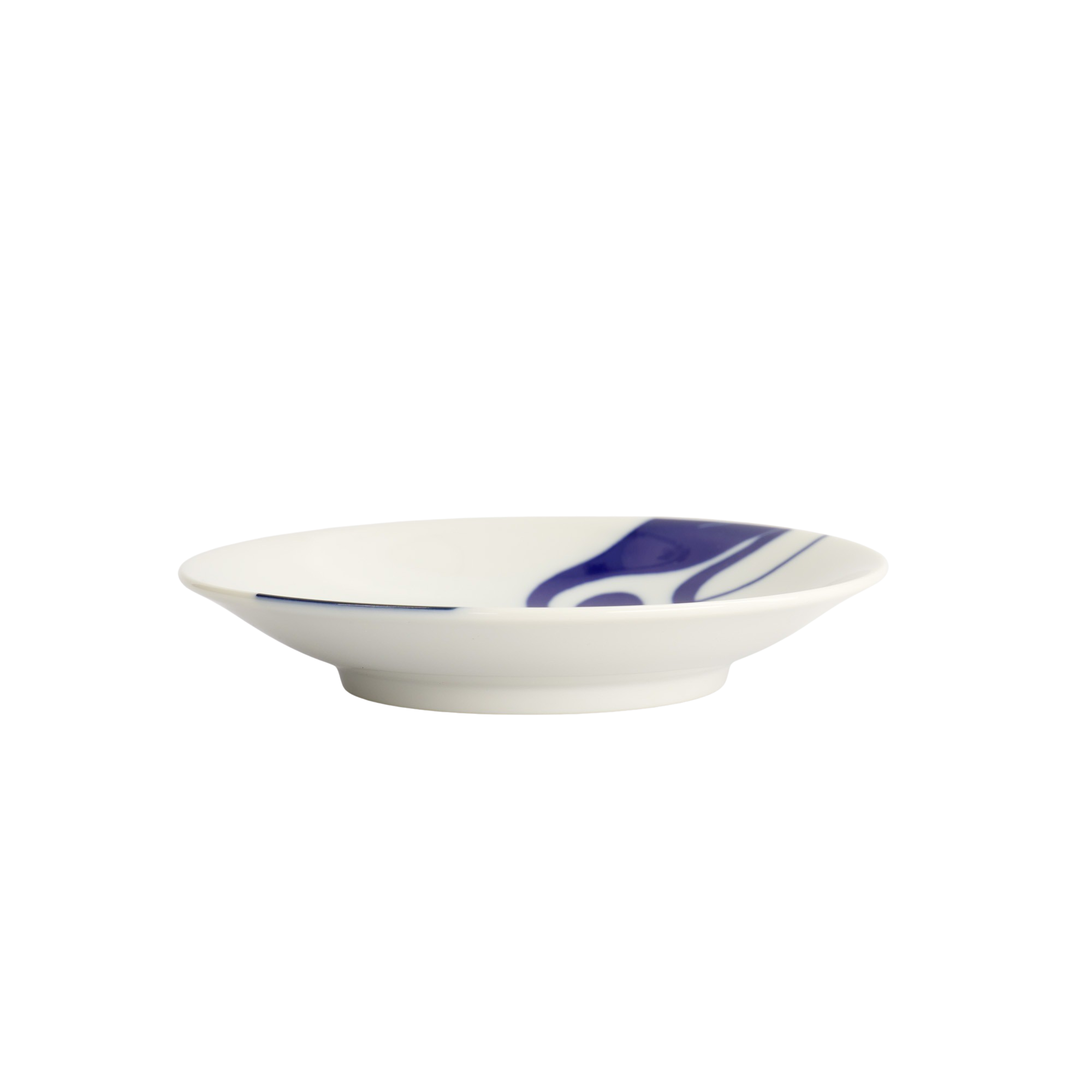 Penguin Kawaii tallerken, blå/hvid - Ø13,7 cm.